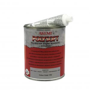 Мраморная шпатлевка Akemi Poly-soft 1.65 кг., пальерино-тёмная, кремообразная_0