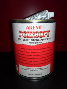 Мраморная шпатлевка Akemi Poly-soft 1.65 кг., пальерино-экстра тёмная_1